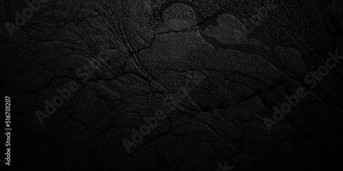 Black stone concrete texture backdrop background anthracite panorama. Panorama dark grey black slate background or texture.	
