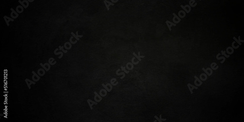 Dark black grunge textured concrete background. Panorama dark grey black slate background or texture. Vector black concrete texture. Stone wall background.	
