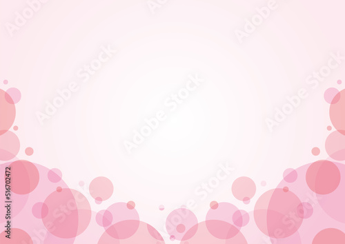 水玉背景ピンク