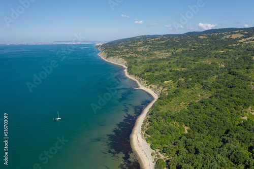 Aerial view to a beautiful sea coast © niki spasov