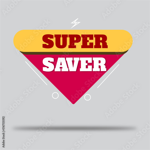 Super saver sponsor sticker