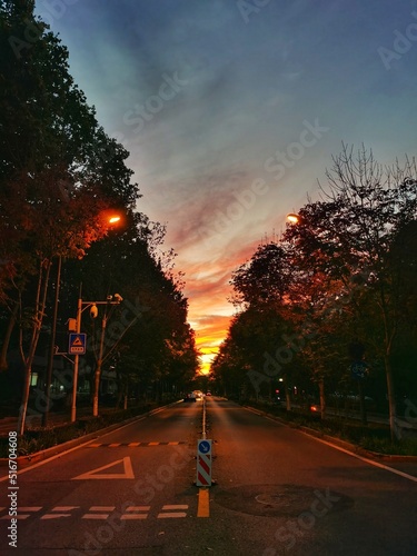 Campus sunset