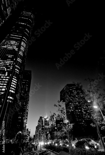 China Beijing night city skyline