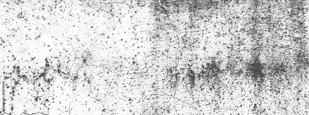 Texture black and white abstract grunge style. Vintage abstract white concrete texture of old surface. White metal texture with scratches and cracks. Pattern and texture of cracks, scratches chip.