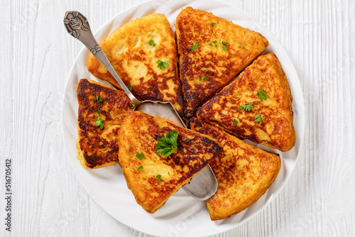 Potato Farls, Irish Potato Cakes, potato bread photo