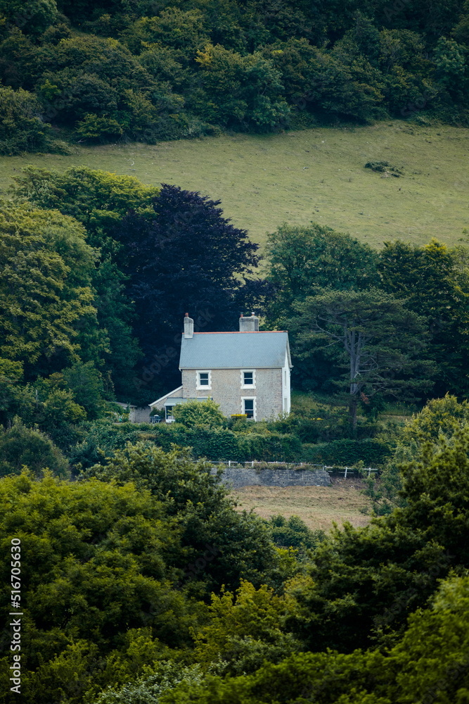 Obraz premium Isolated house in the English countryside
