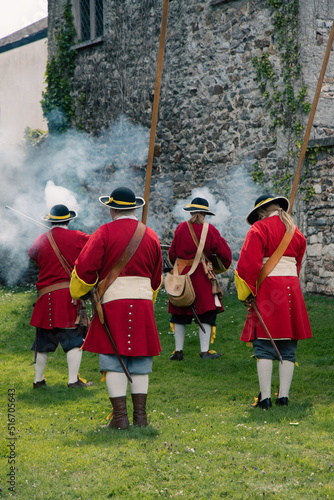 Red-coated uniform of the British Army from 17th century