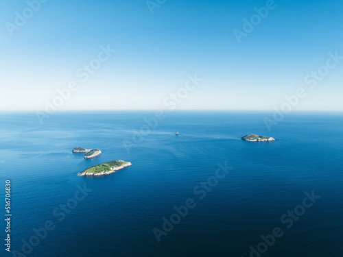 Aerial view of seascape