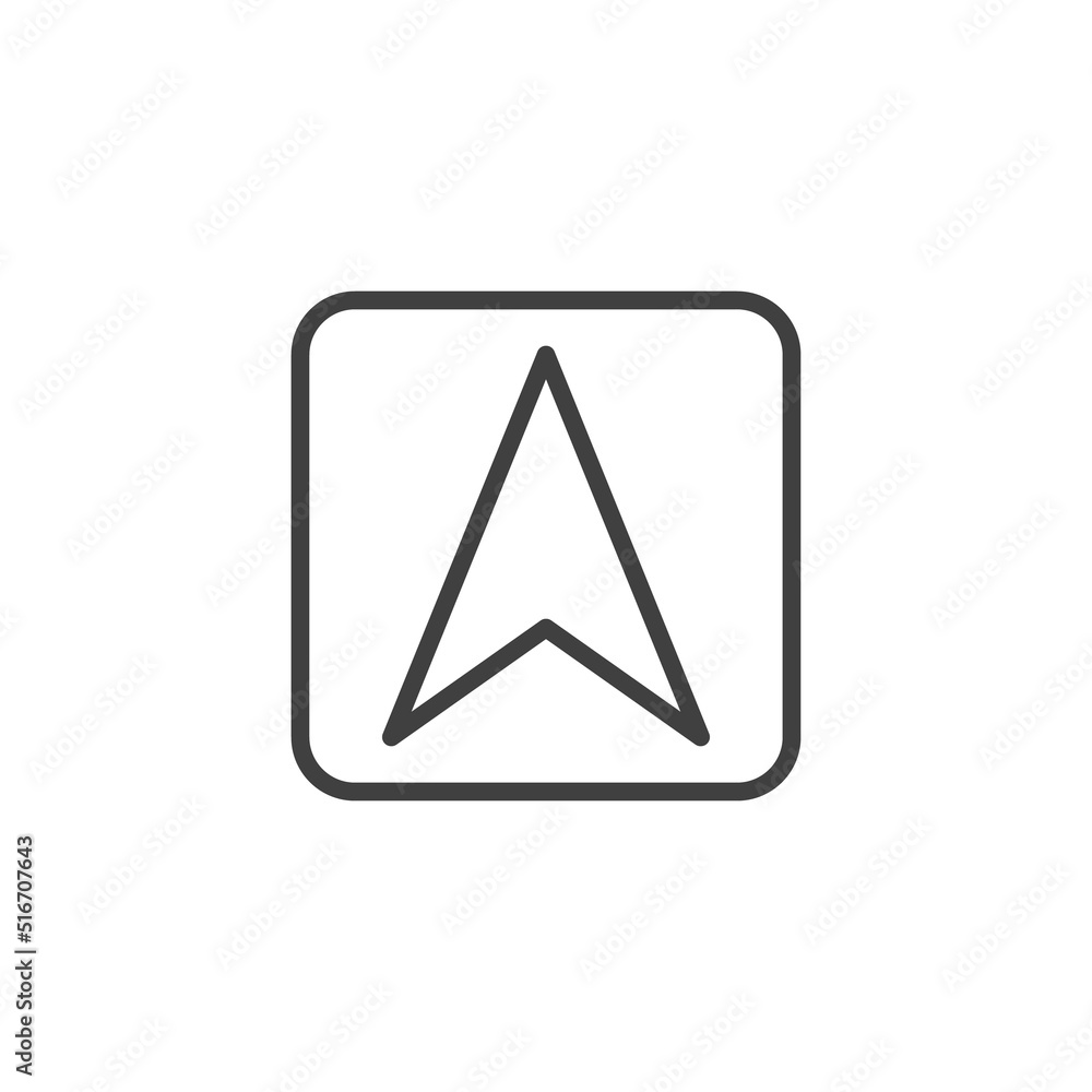 Open here sign line icon Open here sign line icon