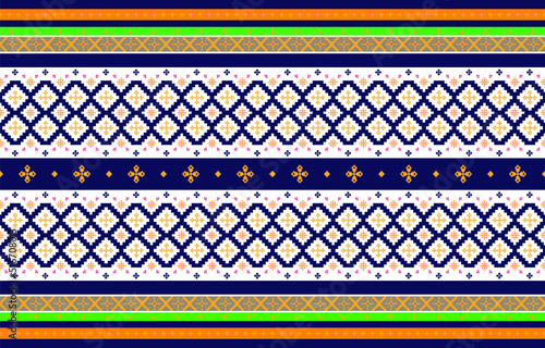 Abstract geometric and tribal patterns, usage design local fabric patterns, Design inspired by indigenous tribes. geometric Vector illustration