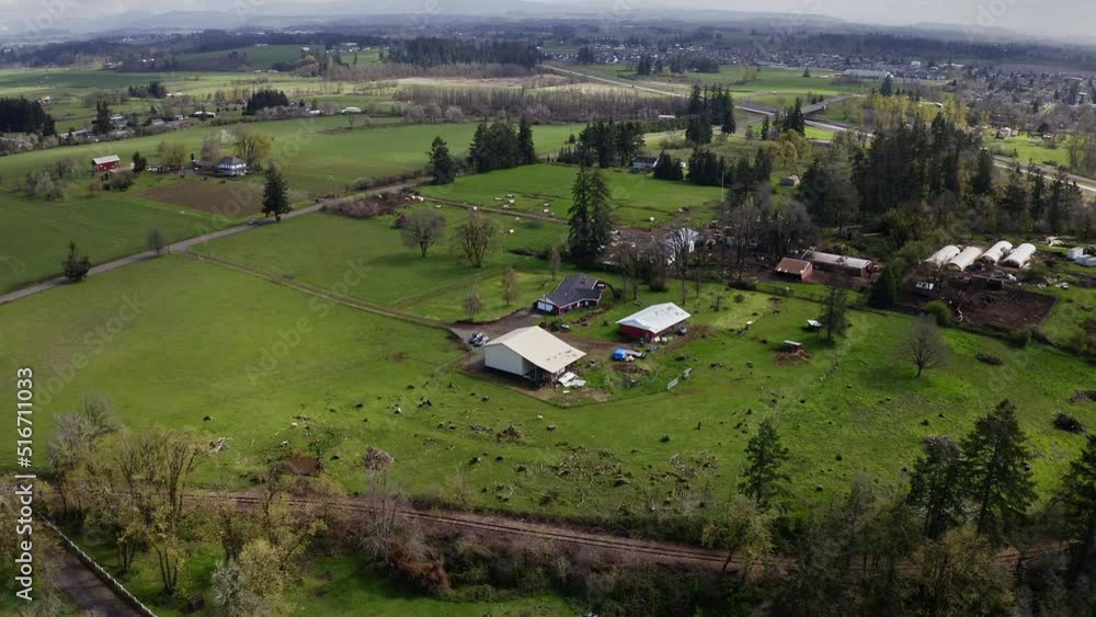 Drone over Rural Area Drone over Rural Area