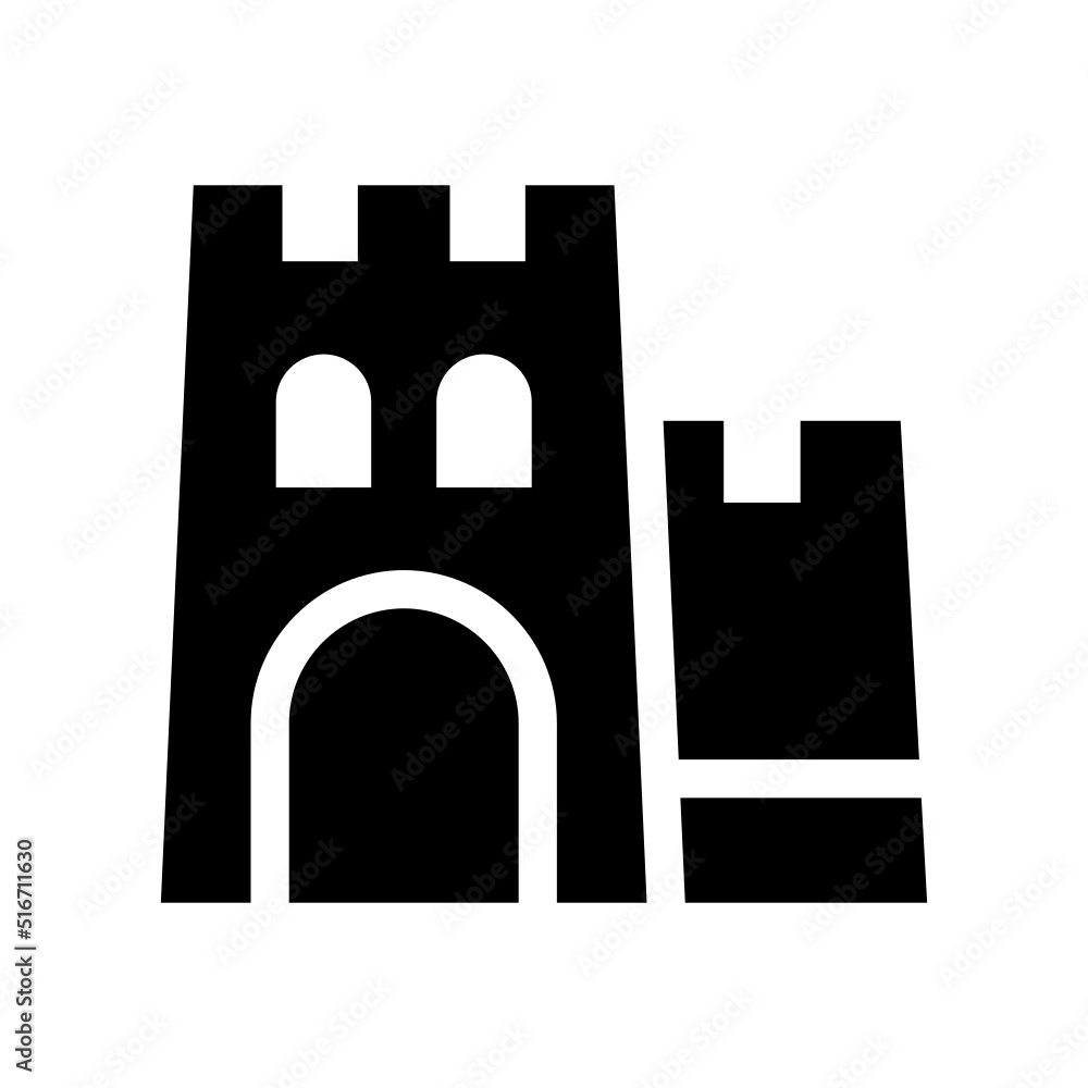 Castle Icon Vector Symbol Design Illustration Castle Icon Vector Symbol Design Illustration