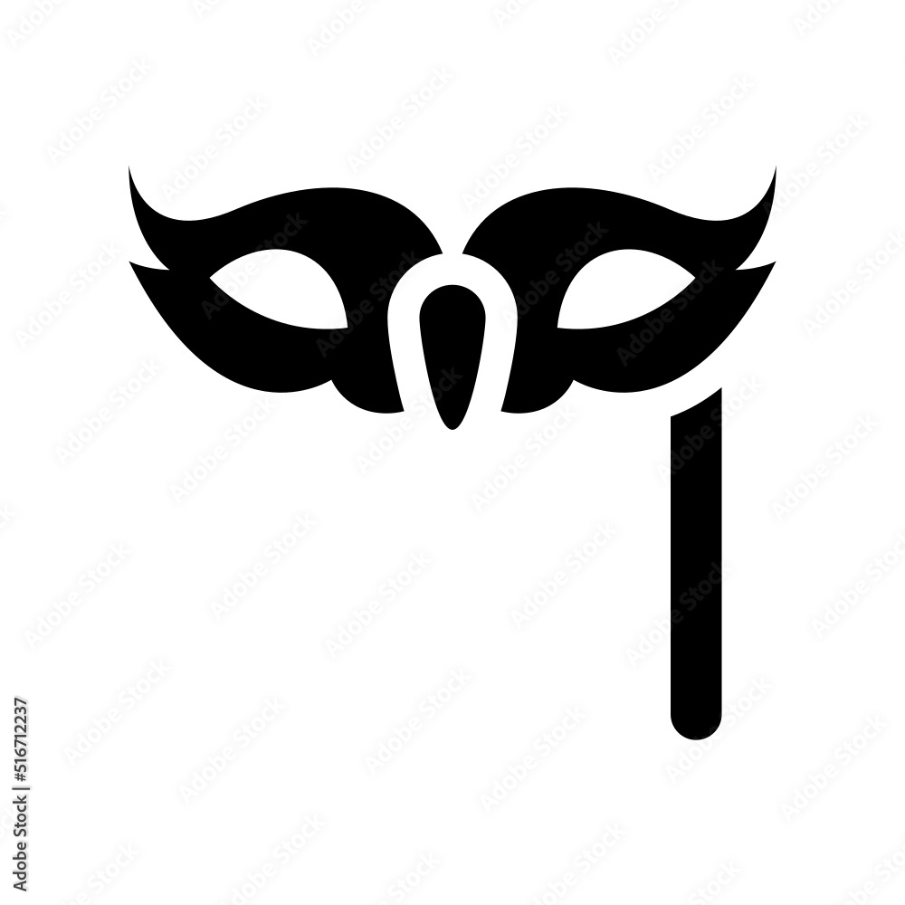 Party Mask Icon Vector Symbol Design Illustration Party Mask Icon Vector Symbol Design Illustration