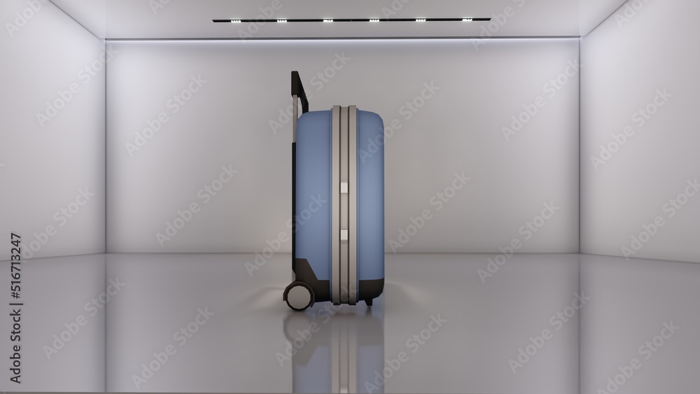 modern travel suitcase mockup 3d illustration modern travel suitcase mockup 3d illustration