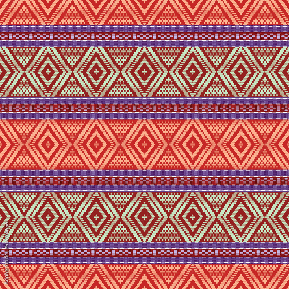 Ikat Ethnic Seamless Pattern in style of Asian Tribal.
Abstract vector pattern ornament for fabrics, interiors, printing, goods, package, wallpaper, patchwork Ikat Ethnic Seamless Pattern in style of Asian Tribal.
Abstract vector pattern ornament for fabrics, interiors, printing, goods, package, wallpaper, patchwork