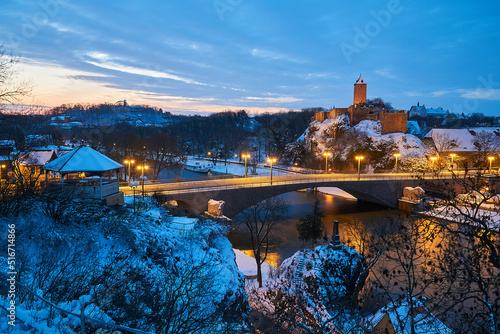 Burg Giebichenstein im Winterkleid photo