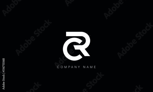 CR, RC Abstract Letters Logo Monogram