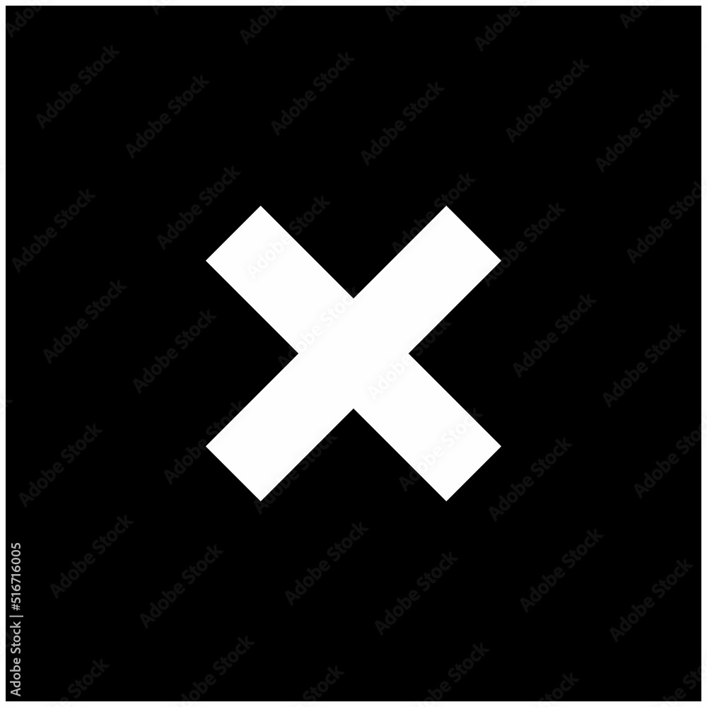 Obraz premium Wrong marks, Cross marks, Rejected, Disapproved, No, False, Not Ok, Wrong Choices, Task Completion, Voting. - vector mark symbols. White outline design. Isolated icon.