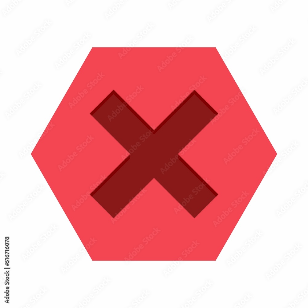 Obraz premium Wrong marks, Cross marks, Rejected, Disapproved, No, False, Not Ok, Wrong Choices, Task Completion, Voting. - vector mark symbols in red. Isolated icon.