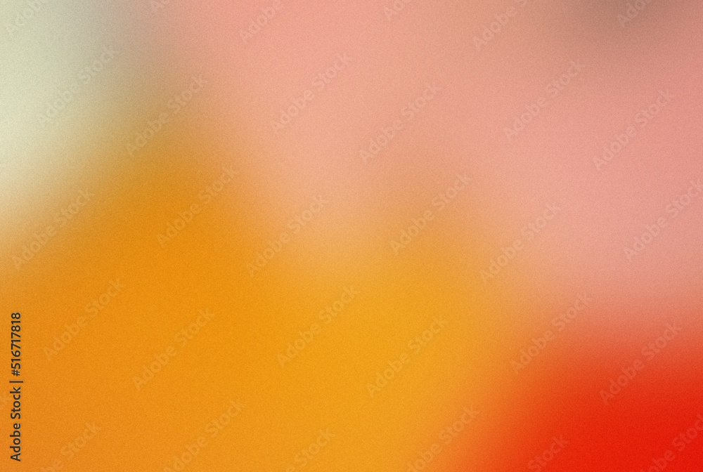 Pure lo-fi grain gradient texture. Orange gradient background. Purple spray paint brush. Turquoise undertone gradients for banner design, minimal poster, label cosmetics. Multicolor liquid backdrop. - obrazy, fototapety, plakaty 
