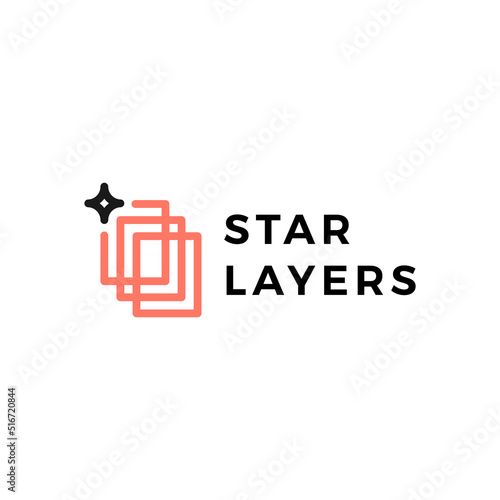 star layer logo vector icon illustration