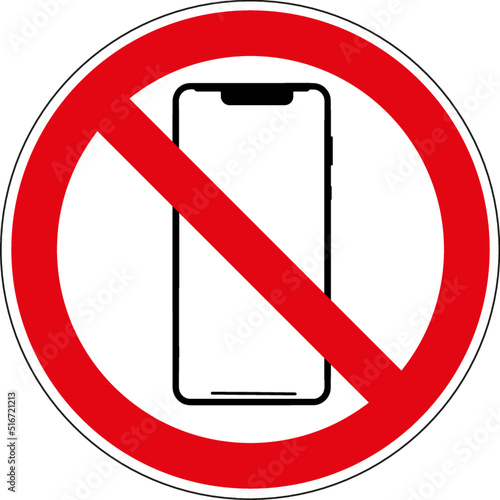 Panneau Interdiction de téléphoner	