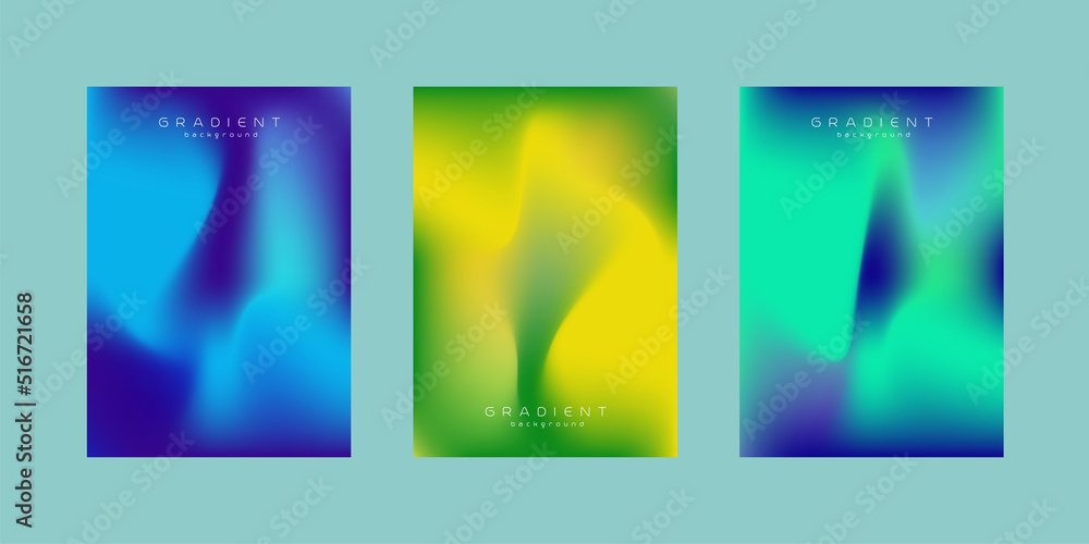 Set of covers templates design with brown gradient background, modern gradient design, and Applicable vector, illustration
