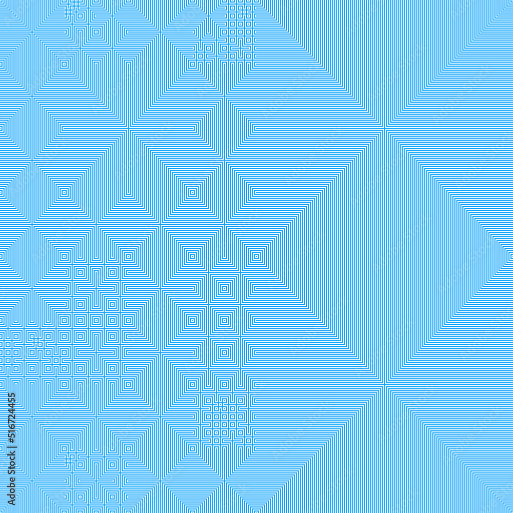 Fototapeta premium Abstract lines Maze generative art background art illustration