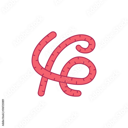 Ebola virus icon. High quality coloured vector illustration..