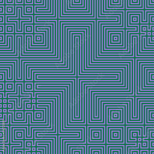 Abstract lines Maze generative art background art illustration