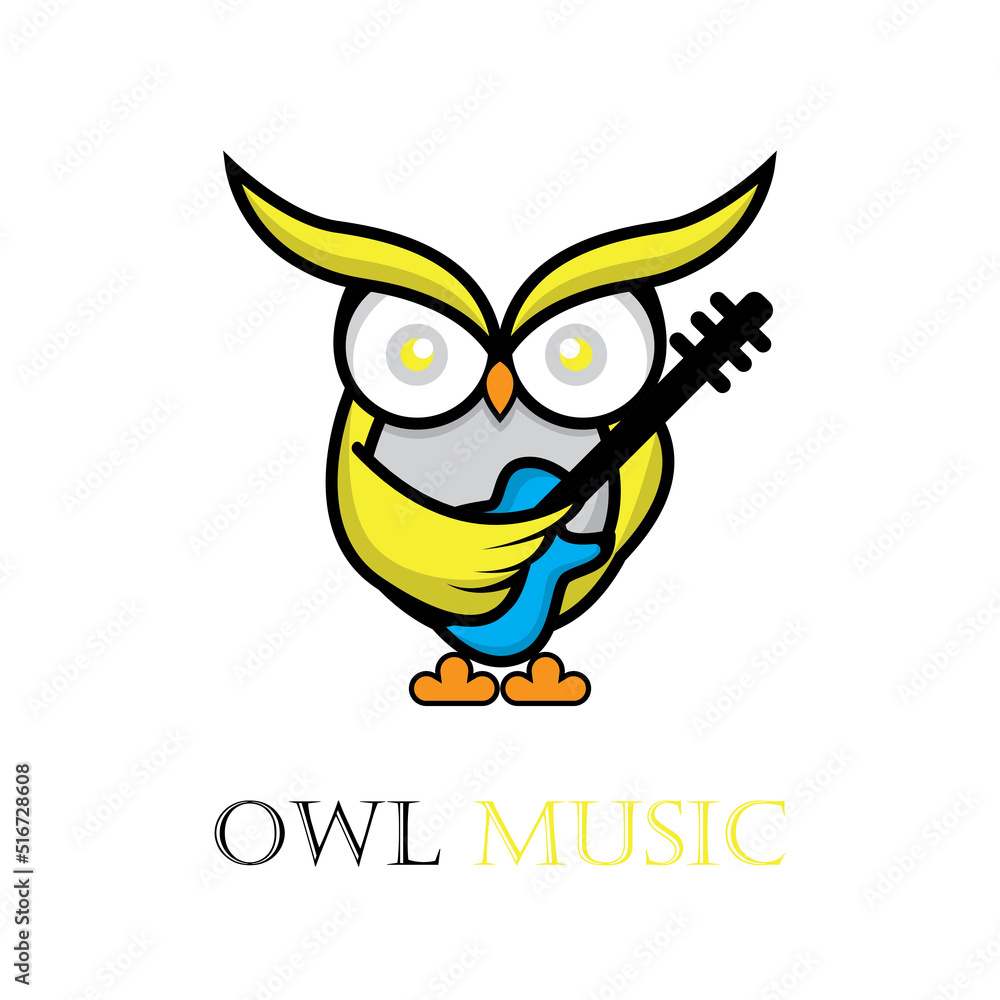 Fototapeta premium owl logo and symbol vector