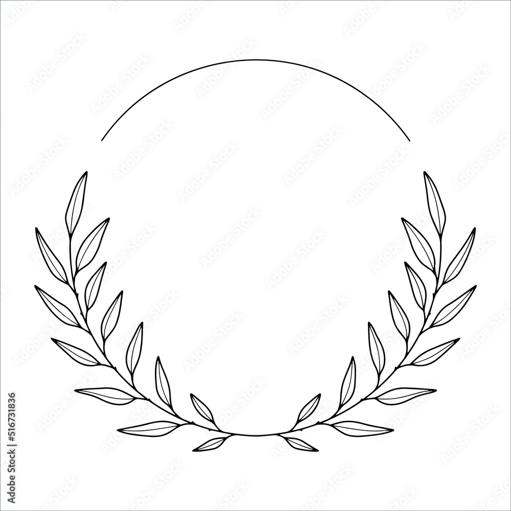 Round frame with eucalyptus branches. Hand drawn vector eucalyptus wreath for invitations, posters, greeting cards, logos, web, frame art. Round frame with eucalyptus branches. Hand drawn vector eucalyptus wreath for invitations, posters, greeting cards, logos, web, frame art.