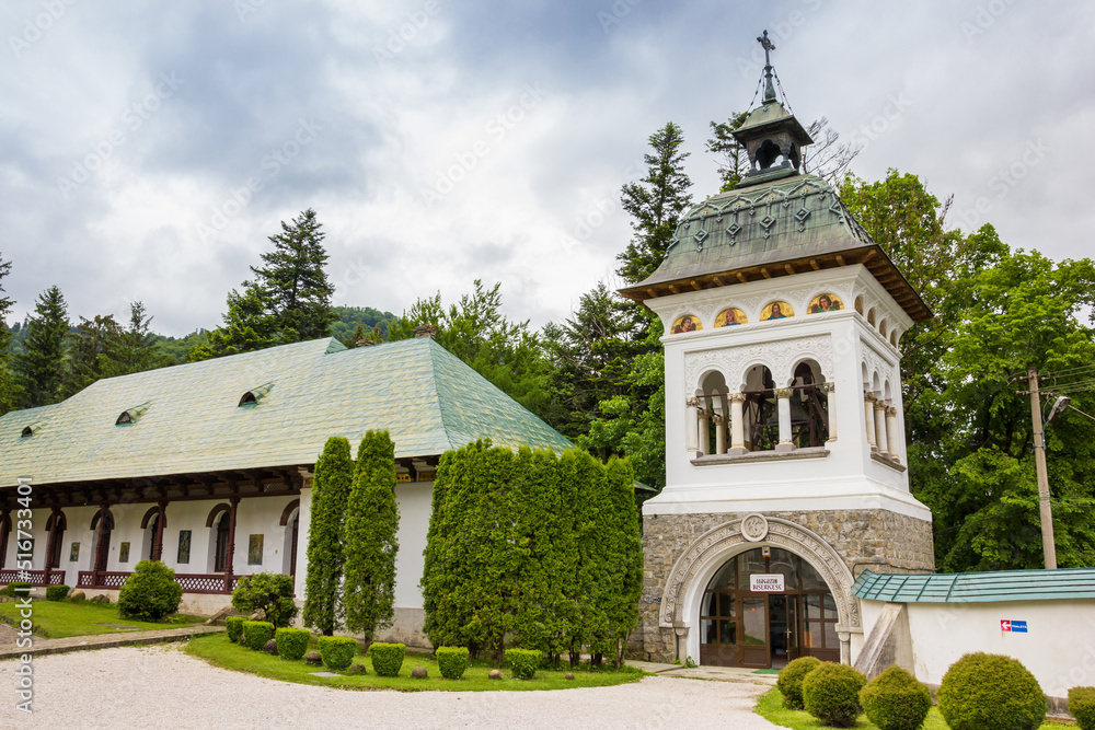 Entrance tower of the Sinaia monastery, Romania Entrance tower of the Sinaia monastery, Romania