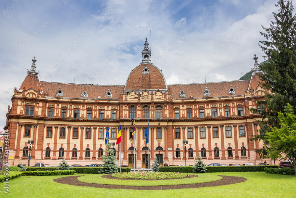 Front of the Prefecture building in Brasov, Romania Front of the Prefecture building in Brasov, Romania