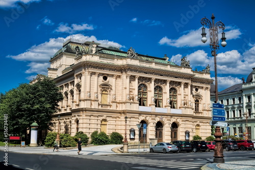 liberec, tschechien - historisches theater in der altstadt photo