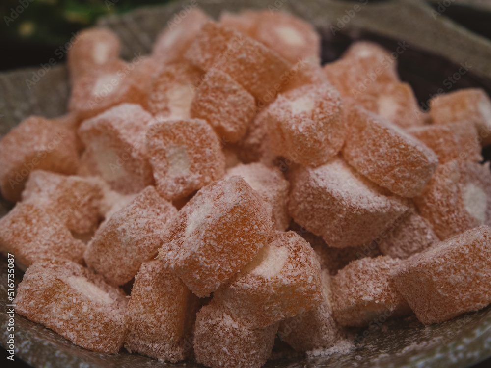 delicious Turkish delights in a market in Turkey delicious Turkish delights in a market in Turkey