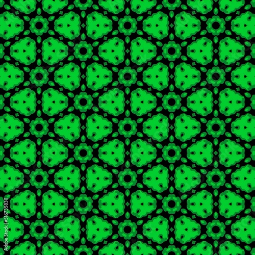 Elegant Fractal Pattern, Background,  HD, Unique - green and black (ID: 516735830)