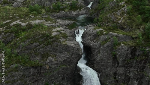 Manafossen - Waterfall - Norway - Norwegen Wasserfall photo