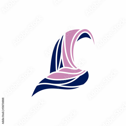 Beauty hijab logo designs vector muslimah fashion logo template