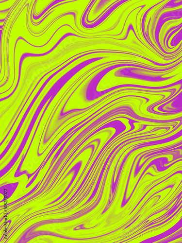 Colorful abstract background. Dynamic waves, swirl. Pink and green.