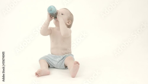 baby sitting on the floor