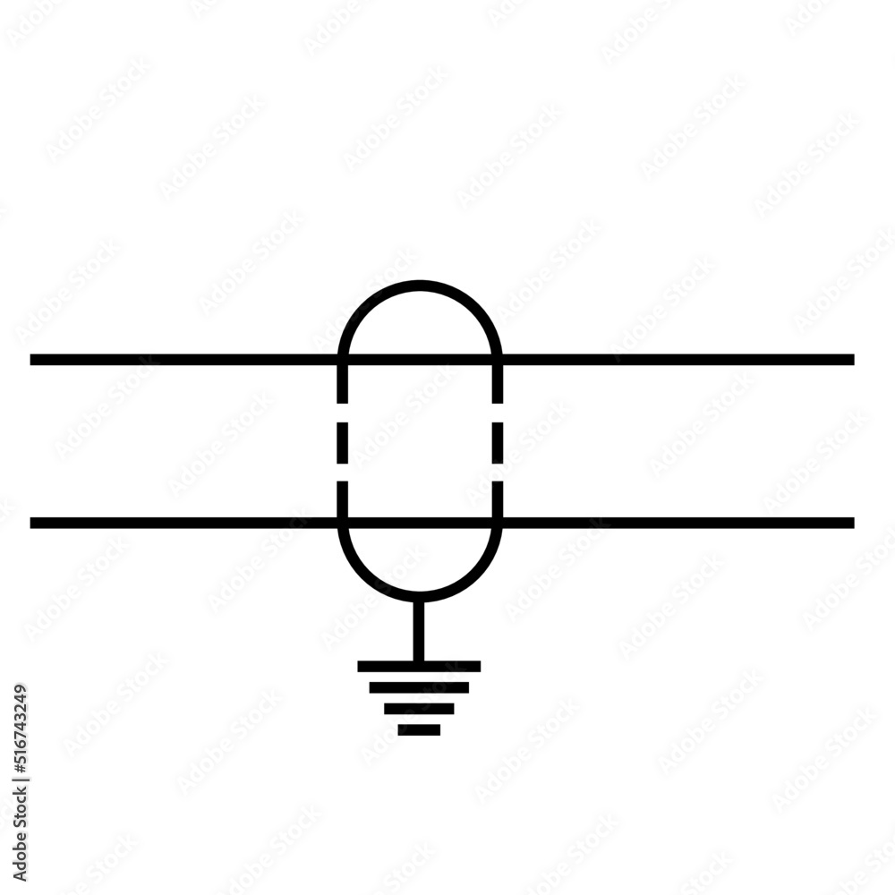 Shielded 2 conductor with shield connected to ground Shielded 2 conductor with shield connected to ground
