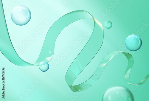 3d geometric glass background