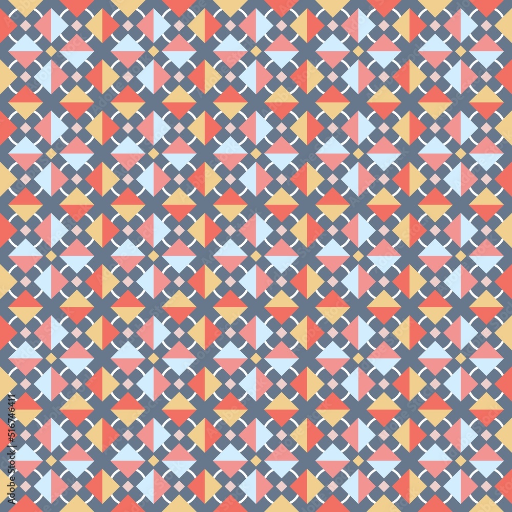 Colorful geometric ethnic fabric pattern Colorful geometric ethnic fabric pattern
