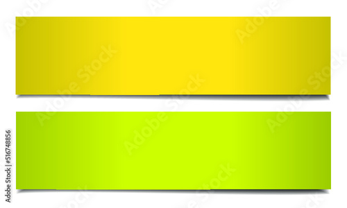Yellow banners collection isolated on a white background Free Download Yellow banners collection isolated on a white background - GFXLoad