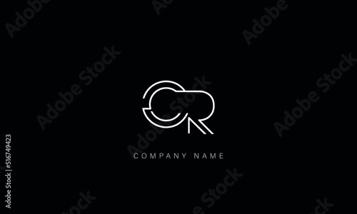 CR, RC Abstract Letters Logo Monogram