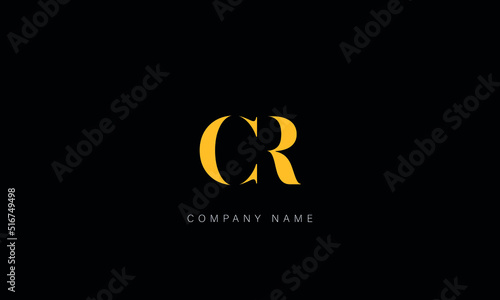 CR, RC Abstract Letters Logo Monogram
