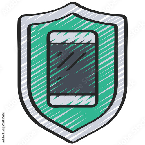 Cell Phone Security Icon