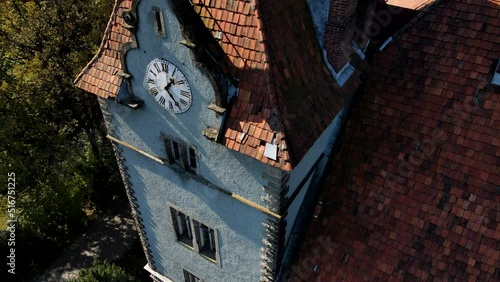 shenborn castle in carpathian mountains photo