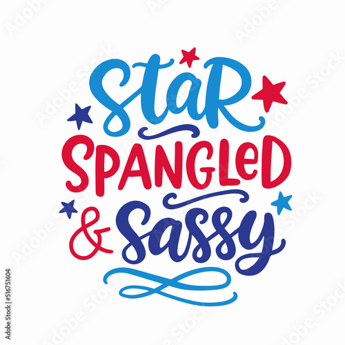 Wallpaper Mural Star Spangled and Sassy hand written ink lettering Torontodigital.ca